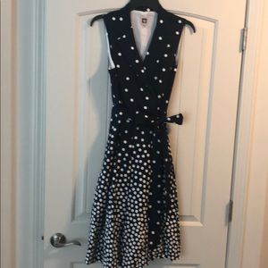 New Ann Klein Navy/white dress! Bought-never wore!